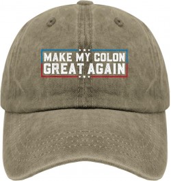 Make My Colon Great Again Hat Funny Hats for Womens Mens Pigment Black Vintage Hat Sun Hat Vintage Hats Pigment Khaki $11.26 ...