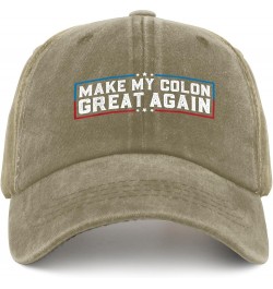 Make My Colon Great Again Hat Funny Hats for Womens Mens Pigment Black Vintage Hat Sun Hat Vintage Hats Pigment Khaki $11.26 ...