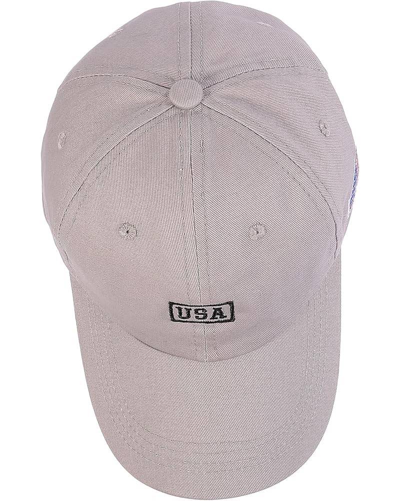 USA Embroidery Hat 4th of July Cap Embroidery Flag American Flag Baseball Caps Election Day Hat Veterans Grey $7.97 Baseball ...