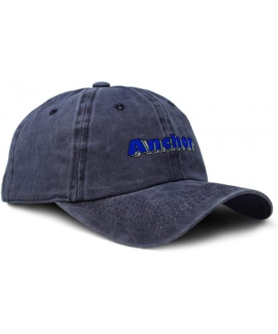 Soft Washed Baseball Cap Anchor Cotton Dad Hats for Men & Women Navy Design Only $14.78 Baseball Caps