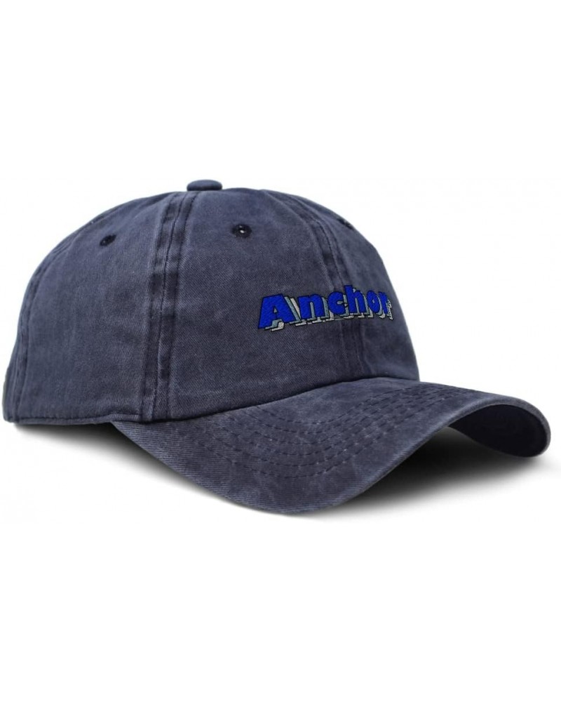 Soft Washed Baseball Cap Anchor Cotton Dad Hats for Men & Women Navy Design Only $14.78 Baseball Caps