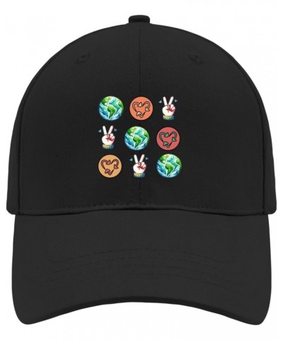 Earth Day Hat Hunting Hat AllBlack Hat for Women Gifts for Him Outdoor Cap $11.19 Sun Hats