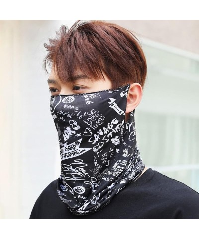 Face Mask for Sun Protection-Gaiter Balaclava Dust UV Sun Protection Outdoors Face Mask for Women Men Black $8.66 Balaclavas