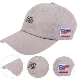 USA Embroidery Hat 4th of July Cap Embroidery Flag American Flag Baseball Caps Election Day Hat Veterans Grey $7.97 Baseball ...