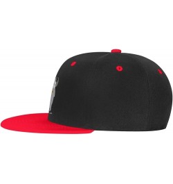 Cute Cow Baseball Cap for Men Women Snapback Hat Adjustable Flat Bill Hats Red $13.84 Baseball Caps