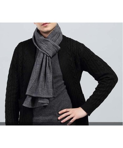 Wool Men's Scarf Business Holiday Warm Autumn and Winter Scarf (Color : 5, Size : 30cmX180cm) 30cmX180cm 1 $29.75 Scarves