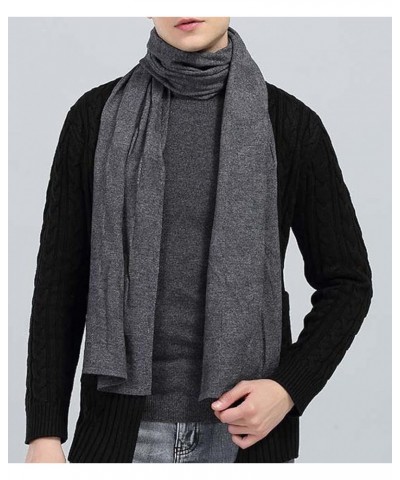 Wool Men's Scarf Business Holiday Warm Autumn and Winter Scarf (Color : 5, Size : 30cmX180cm) 30cmX180cm 1 $29.75 Scarves