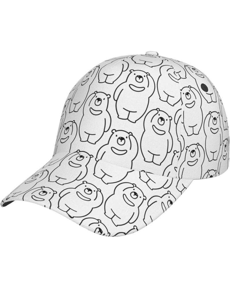 Cute Dog Baseball Cap Men Women - Classic Adjustable Plain Hat Cute Bear27 $23.42 Baseball Caps