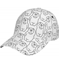 Cute Dog Baseball Cap Men Women - Classic Adjustable Plain Hat Cute Bear27 $23.42 Baseball Caps