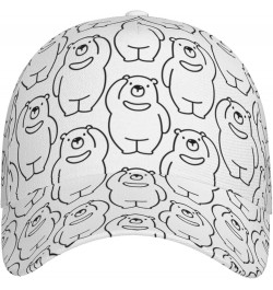 Cute Dog Baseball Cap Men Women - Classic Adjustable Plain Hat Cute Bear27 $23.42 Baseball Caps