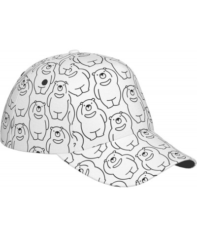 Cute Dog Baseball Cap Men Women - Classic Adjustable Plain Hat Cute Bear27 $23.42 Baseball Caps