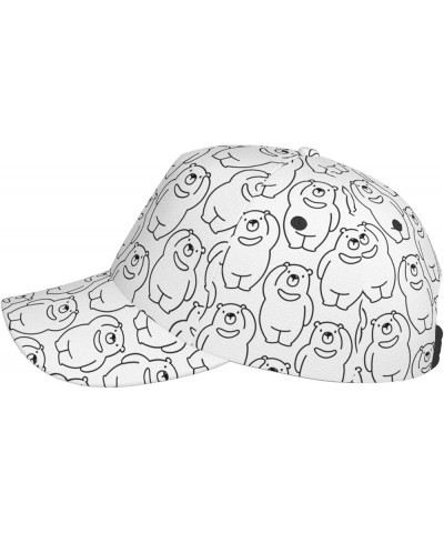 Cute Dog Baseball Cap Men Women - Classic Adjustable Plain Hat Cute Bear27 $23.42 Baseball Caps