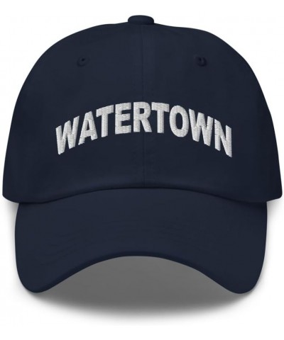 Watertown Wisconsin Hat Watertown WI Cap Embroidered Dad Hat Adjustable Strap Closure Unisex Navy $22.79 Baseball Caps