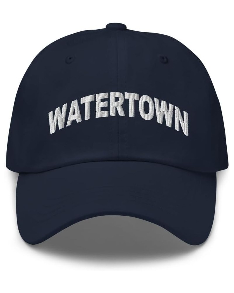 Watertown Wisconsin Hat Watertown WI Cap Embroidered Dad Hat Adjustable Strap Closure Unisex Navy $22.79 Baseball Caps