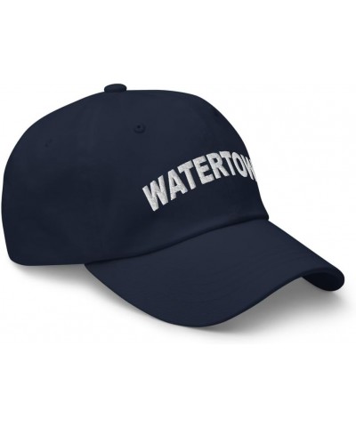 Watertown Wisconsin Hat Watertown WI Cap Embroidered Dad Hat Adjustable Strap Closure Unisex Navy $22.79 Baseball Caps