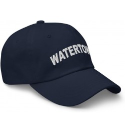 Watertown Wisconsin Hat Watertown WI Cap Embroidered Dad Hat Adjustable Strap Closure Unisex Navy $22.79 Baseball Caps