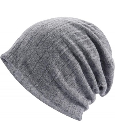 Hat Storage for Baseball Caps in Closet Slouch Solid Color Knitted Hats Soft Hat for Autumn and Winter Teapot Grey $7.58 Skul...