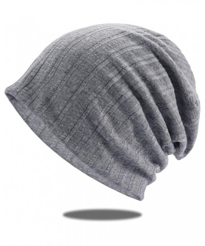 Hat Storage for Baseball Caps in Closet Slouch Solid Color Knitted Hats Soft Hat for Autumn and Winter Teapot Grey $7.58 Skul...