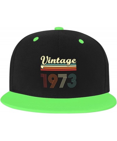 51 Year Old Gifts Vintage 1973 Baseball Cap Women Cowboy Hat Trucker Hat Men Dad Hat Snapback Hat White Green $10.61 Baseball...