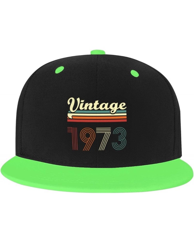 51 Year Old Gifts Vintage 1973 Baseball Cap Women Cowboy Hat Trucker Hat Men Dad Hat Snapback Hat White Green $10.61 Baseball...