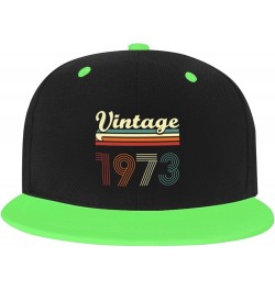 51 Year Old Gifts Vintage 1973 Baseball Cap Women Cowboy Hat Trucker Hat Men Dad Hat Snapback Hat White Green $10.61 Baseball...