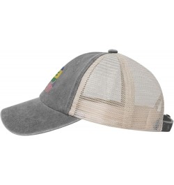 Saint Vincent and The Grenadines It's in My DNA Baseball Cap Women Men Mesh Back Hats Vintage Cowboy Hat Dad Caps Gray $13.72...