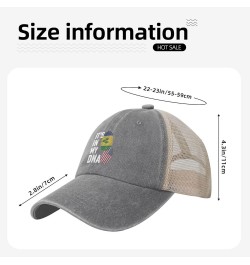 Saint Vincent and The Grenadines It's in My DNA Baseball Cap Women Men Mesh Back Hats Vintage Cowboy Hat Dad Caps Gray $13.72...