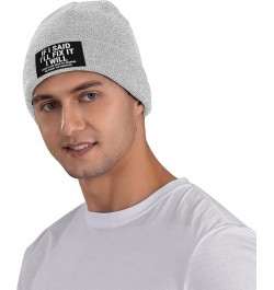 If I Said I'll Fix It Beanie Hats for Men Women Soft Cap Slouchy Knit Hat Gray $9.11 Skullies & Beanies