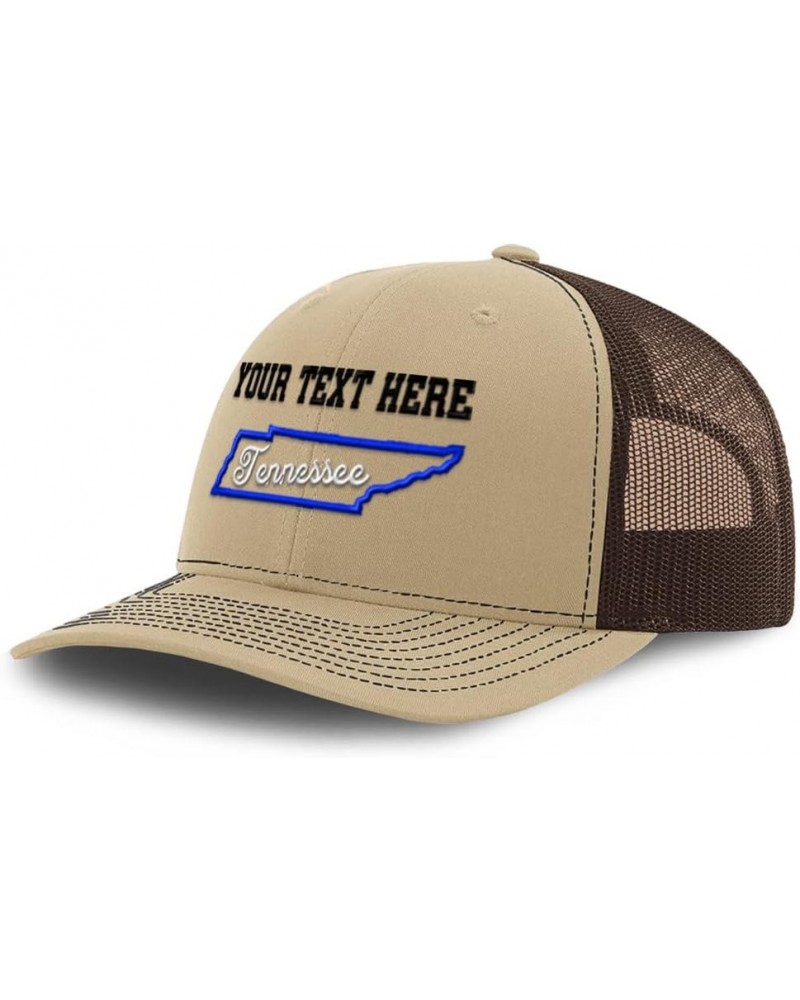 Custom Richardson Trucker Hat Tennessee Style B Polyester Baseball Cap Khaki Coffee Personalized Text Here $20.29 Baseball Caps