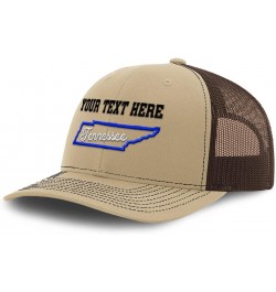 Custom Richardson Trucker Hat Tennessee Style B Polyester Baseball Cap Khaki Coffee Personalized Text Here $20.29 Baseball Caps