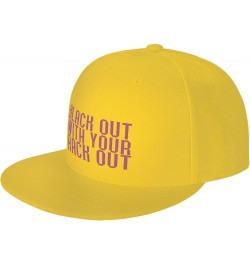 Blackwith Your RackHat Baseball Cap Workout Hats with Adjustable Strap Yellow $10.09 Baseball Caps