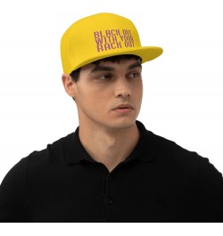 Blackwith Your RackHat Baseball Cap Workout Hats with Adjustable Strap Yellow $10.09 Baseball Caps