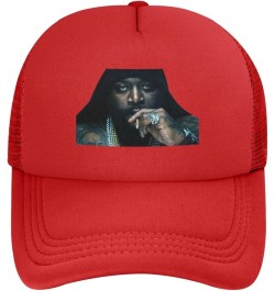 Rick Music and Ross Baseball Cap Mesh Adjustable Trucker Hat Unisex Sport Breathable Sun Cap Black Red $7.30 Baseball Caps