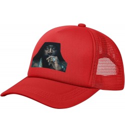 Rick Music and Ross Baseball Cap Mesh Adjustable Trucker Hat Unisex Sport Breathable Sun Cap Black Red $7.30 Baseball Caps