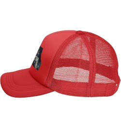 Rick Music and Ross Baseball Cap Mesh Adjustable Trucker Hat Unisex Sport Breathable Sun Cap Black Red $7.30 Baseball Caps