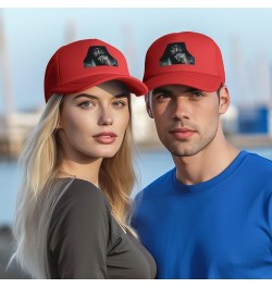 Rick Music and Ross Baseball Cap Mesh Adjustable Trucker Hat Unisex Sport Breathable Sun Cap Black Red $7.30 Baseball Caps