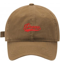 Mens Baseball Caps Embroidered Poppy Adjustable Dad Hat Washed Cotton Khaki $13.50 Baseball Caps