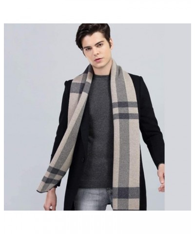 Scarf Warm Cold Weather Scarves Winter Men's Scarves Soft Fashionable Cashmere Scarves Scarves for Winter B $84.04 Scarves