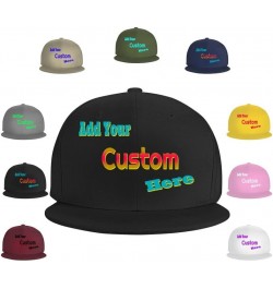 Custom Hats Your Design Here,Custom Photo Caps,Custom Hat Design Your Own Classic Mens Womens Trucker Hat Black-2 $7.84 Baseb...