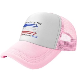 America hat Courtesy of The Red White and Blue Hats & Gifts Trucker Hats and Birthday Gaming Hat & Pink $13.10 Cowboy Hats