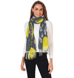 Scarves for Women Vintage Lemon Citrus Fruit Scarf Soft Shawl Wrap Winter Scarf with Tassels $12.74 Scarves