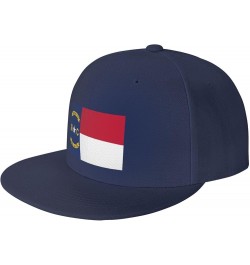 Flag of North Carolina Baseball Cap for Men Women Snapback Hat Trucker Flat Bill Caps Sun Hat Navy Blue $13.22 Baseball Caps