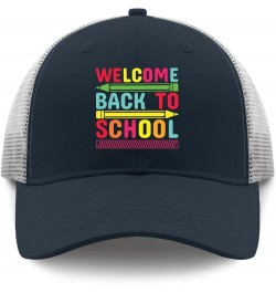 Mens Hats imagee Pencil Welcome School Trucker Hats Women Trendy Garden hat Gifts for Dad Baseball Hat Suitable for Outdoor M...