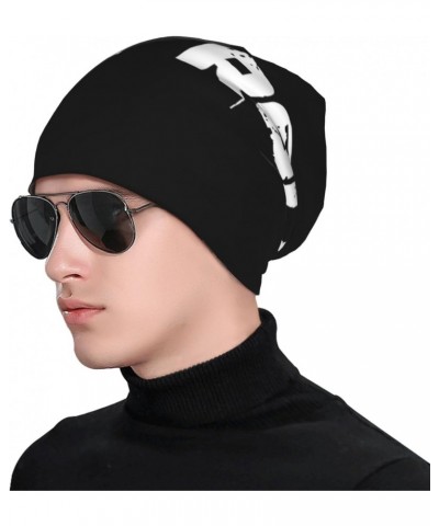 Jelly Singer Roll Knit Hat Beanie Cap Fashion Knitted Hat for Men and Women Black $10.79 Skullies & Beanies