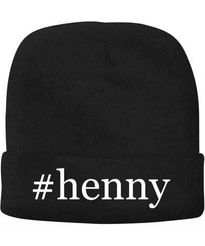 Henny - Men's Hashtag Soft & Comfortable Beanie Hat Cap Black $14.34 Skullies & Beanies