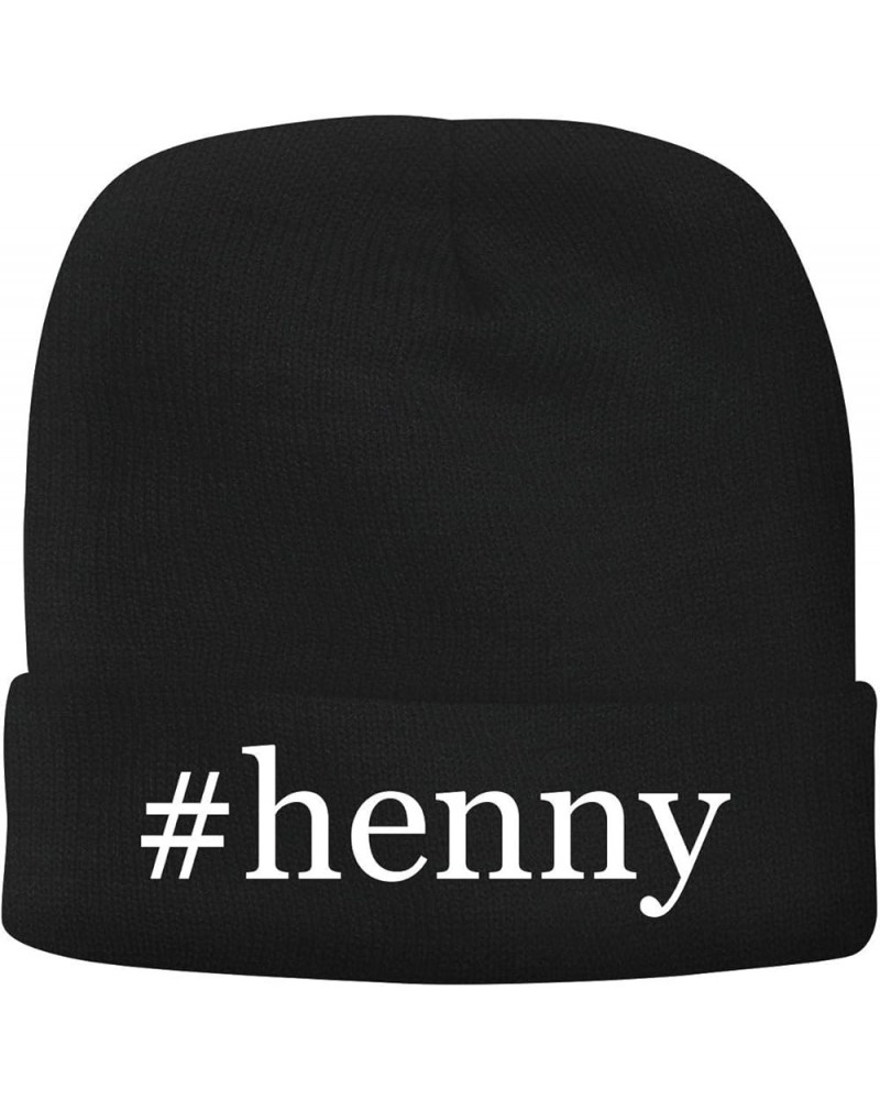 Henny - Men's Hashtag Soft & Comfortable Beanie Hat Cap Black $14.34 Skullies & Beanies