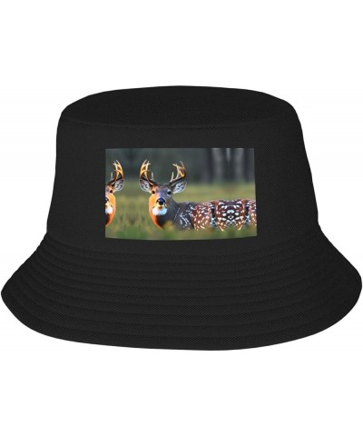 Cute Deer Print Bucket Hat for Women and Men Packable Travel Summer Beach Hat Sun Hats Hiking Hat Cute Deer $13.24 Bucket Hats