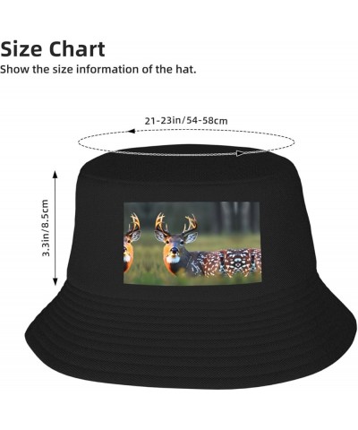 Cute Deer Print Bucket Hat for Women and Men Packable Travel Summer Beach Hat Sun Hats Hiking Hat Cute Deer $13.24 Bucket Hats