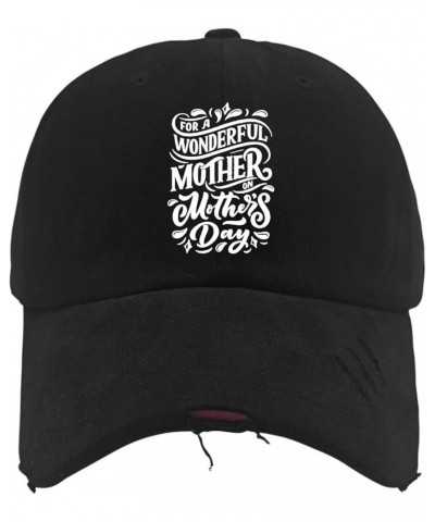 Mother's Day Trucker Hat Gym Hat AllBlack Hats for Men Baseball Cap Gifts for Son Sun Caps Allblack $11.99 Sun Hats