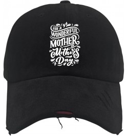 Mother's Day Trucker Hat Gym Hat AllBlack Hats for Men Baseball Cap Gifts for Son Sun Caps Allblack $11.99 Sun Hats